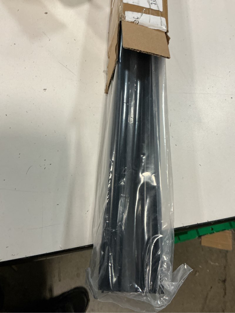 Condition photo showing Good Condition for 2 sets door sweep plastic pvc 1 3/4" x 36" slide on bottom exterior door seal strip for weather stripping draft stopper (black) 2 black