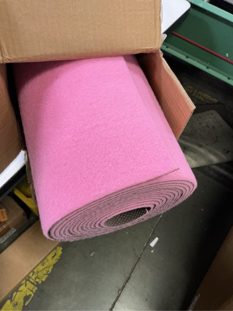 Condition photo showing Good Condition for hombys 450 gsm extra thick 3x15 ft pink carpet runner for partys & events, heavy-duty felt aisle runway rug for steps, prom proposal & wedding ceremony decorations, hollywood oscars for vip awards 3' x 15' (rectangular) pink