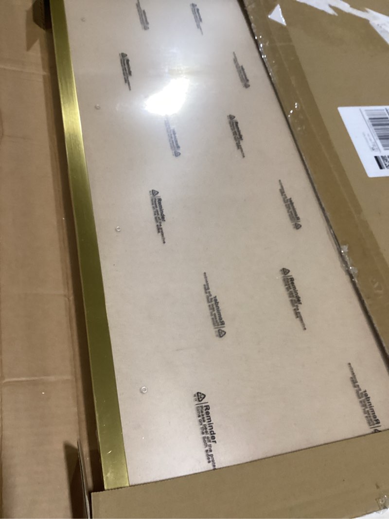 Condition photo showing Good Condition for gold 18x24 picture frame set of 2high transparent frame for 18 by 24 photo collage canvas poster size wall mount and tabletop horizontally vertically (gold, 18 x 24 inches)