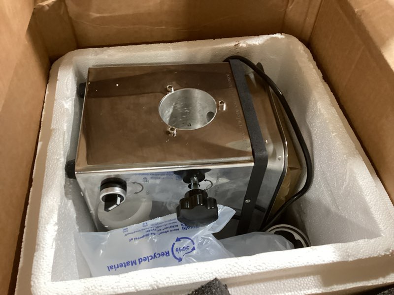 Condition photo showing Good Condition for anatole commercial electric meat grinder 1.5 hp 1100 w all stainless steel meat bones mincer heavy duty sausage stuffer with 4 grinding plate 2 blades for restaurant hotel 110v 1100w