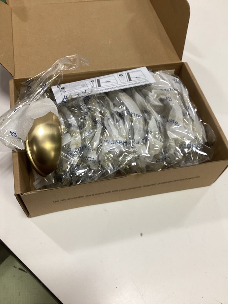 Condition photo showing Good Condition for ravinte 20 pack 3" drawer pulls champagne bronze cabinet cup pulls kitchen hardware cabinet handles drawer handles knobs 3 inch hole center