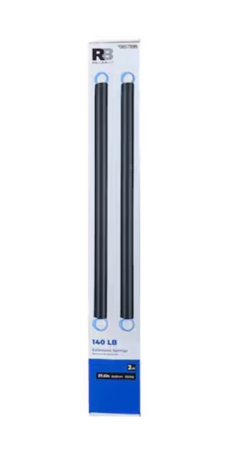 reliabilt 140 lbs garage door 140 lb garage door extension springs- 2 pk black steel extension