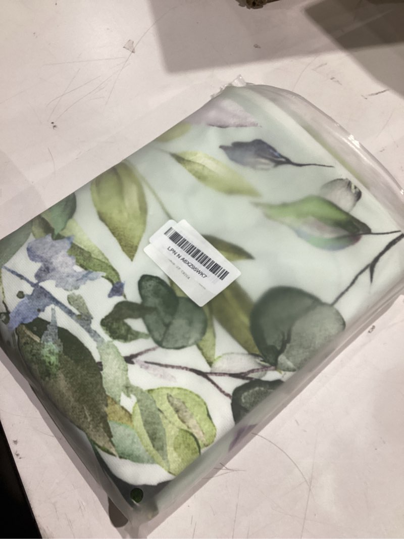 Condition photo showing Good Condition for Sage Green Eucalyptus Botanical Leaves Floral Window Curtains Watercolor Flower Plant Wildflower Farmhouse Curtain Drapes Herb Plant Curtains for Bedroom Living Room Treatment 42Wx63H Inch 42"W x 63"L (Pack of 2) 03 Gradient Green