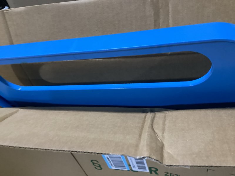 Condition photo showing Good Condition for laptop table, portable lap desk tray, laptop stand with cup holder & tablet slot & lifting handle for working writing drawing & eating (blue)