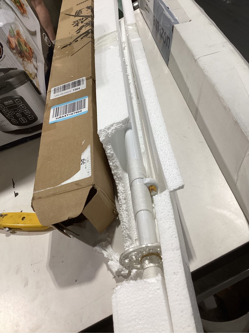 Condition photo showing Good Condition for traditional heat/clay tempered hand forged katana sword | real 1060/1095 t10 high carbon steel sharp full tang katanas | practical authentic japanese samurai swords white plum