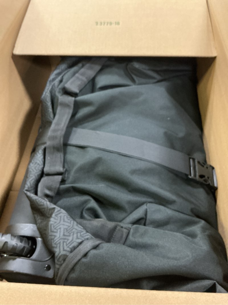 Condition photo showing As Is for RAYMACE Padded Stroller Travel Bag for Airplane with Wheels Fits to UPPAbaby Vista V2 V3, Cruz V2 V3,Travel Safe Protection Storage Bag, Patterned Design, Black