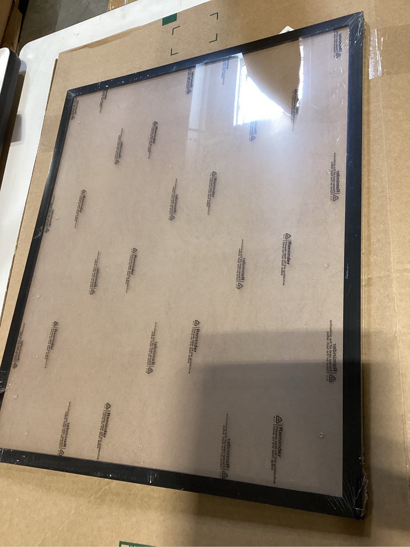 Condition photo showing New/Like New for hukonhep 17x21 black picture frames, photos frame with plexiglass, wall gallery photo frames, horizontal and vertical for wall mounting, home office decoration 17"x21"
