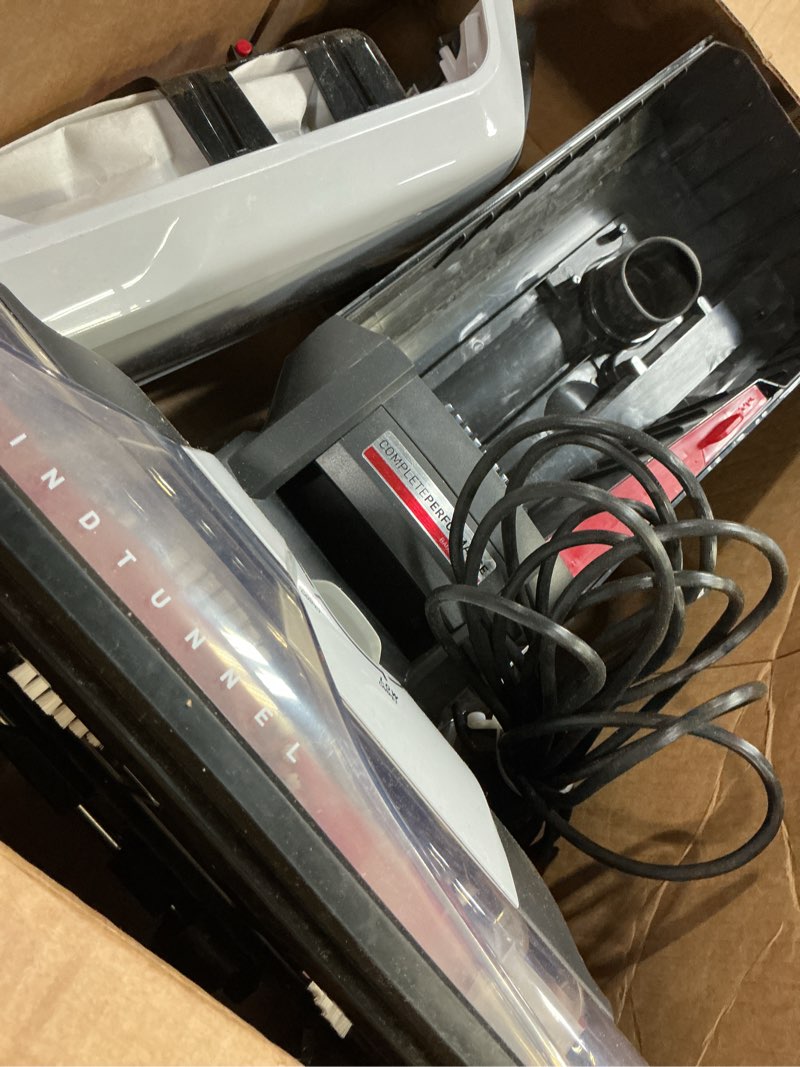 Condition photo showing As Is for Hoover Complete Performance Corded Vacuum Cleaner, Bagged Vacuum Cleaner, Traps 99% of Dust Matter, Wide Cleaning Path, Includes Pet Upholstery Tool, Powerful Vacuum Cleaners for Home Use White