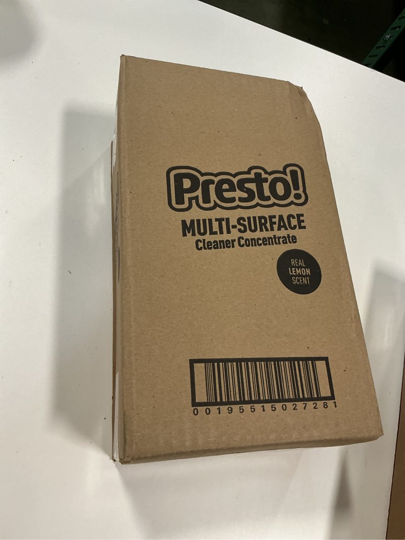 Condition photo showing New/Like New for Amazon Brand - Presto! Multi-Surface Cleaner Concentrate, 2X Concentrated Formula, Lemon Scent, 32 fl oz (Pack of 2)