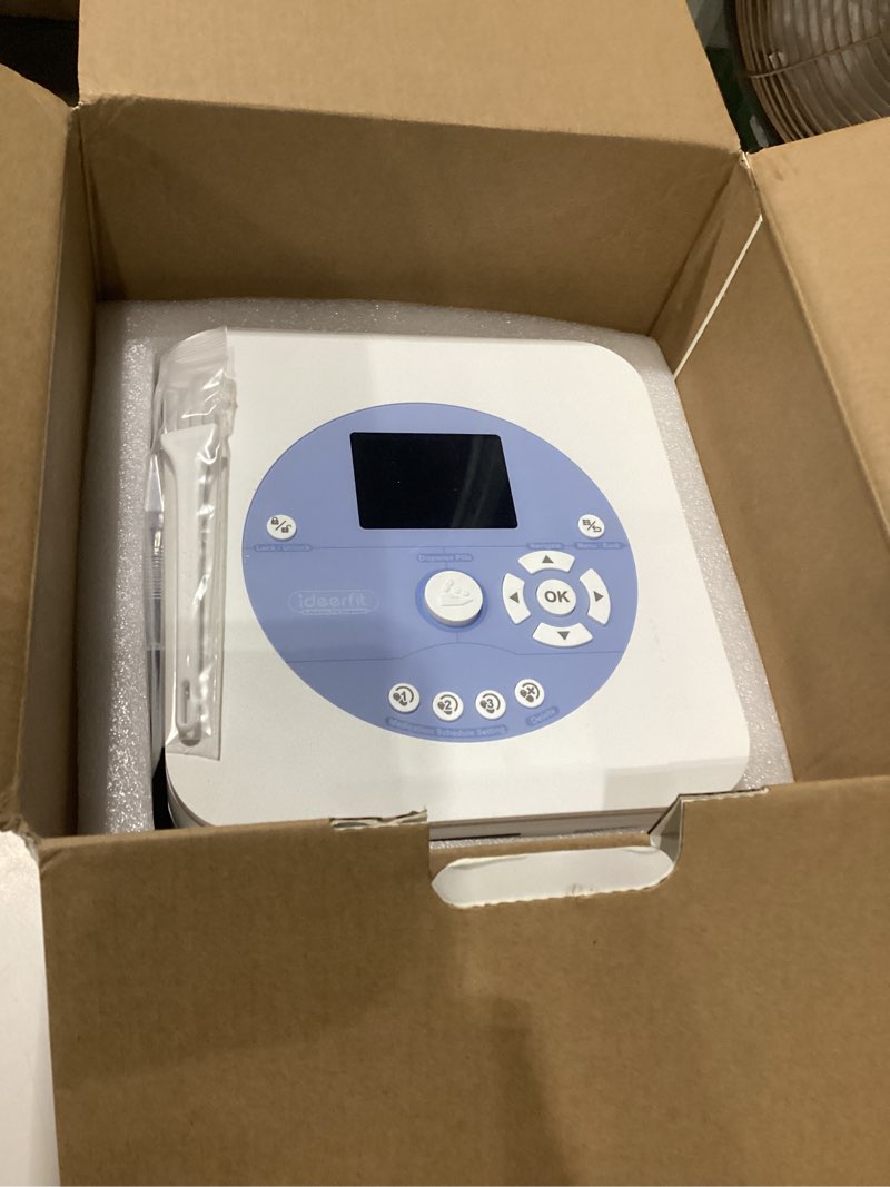 Condition photo showing Good Condition for ** not tested ** 42-day(1x) automatic pill dispenser (expandable tray) – app & on-device setup by family, lcd display, digital lock, sound & light alerts –safe medication organizer for dementia seniors (3-tray, white) pill dispenser-3-tray (supports app control), not tested