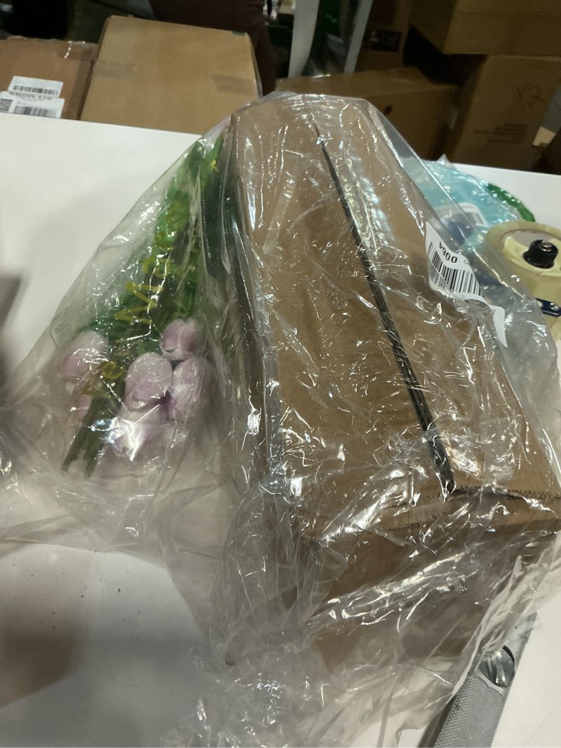 Condition photo showing As Is for TIMRIS Farmhouse Distressed Wooden Storage Box, Rustic Bathroom Decor Box, Decorative Toilet Tank Basket Nice Butt, Vintage Countertop Organizer Box with Handles (Distressed Green)