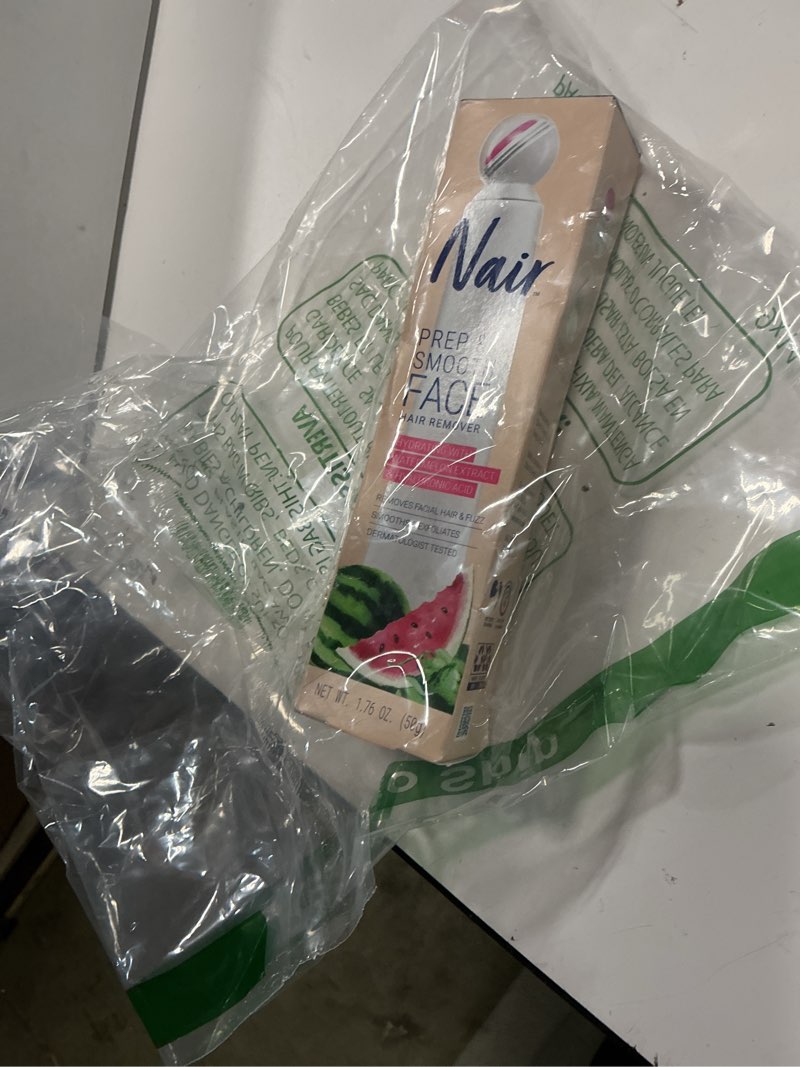 Condition photo showing New/Like New for NAIR Prep & Smooth Face Exfoliating Depilatory Cream for Women - Effective Hair Removal for Smooth Skin with Hyaluronic Acid, 1.76 oz 1.8 Fl Oz (Pack of 1) Hair Removal Agent