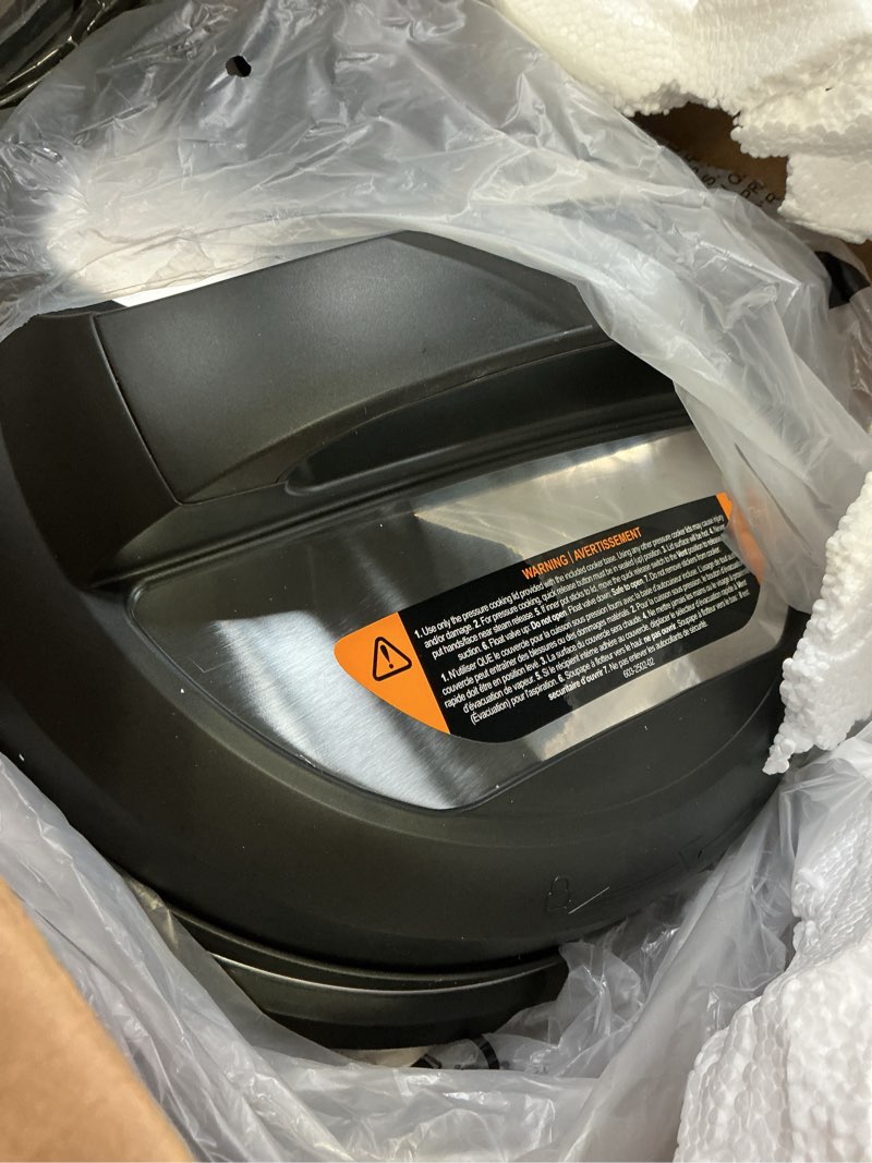 Condition photo showing Good Condition for instant pot duo plus 9-in-1 multicooker, pressure cooker, slow cook, rice maker, steamer, sauté, yogurt, warmer & sterilizer, includes app with over 800 recipes, stainless steel, 6 quarts