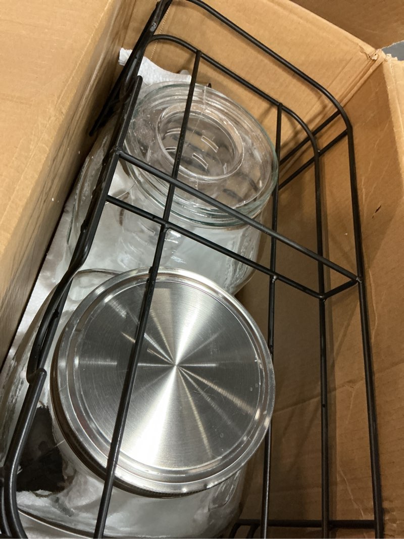 Condition photo showing item condition for 2 Gallon Drink Dispensers for Parties, 2 Pack Beverage Dispensers with Stand, Glass Water Jug Dispenser, with 18/8 Stainless Steel Spigot, Great for Party, Wedding, Picnic, BBQ 2 Gallon - 2PACK
