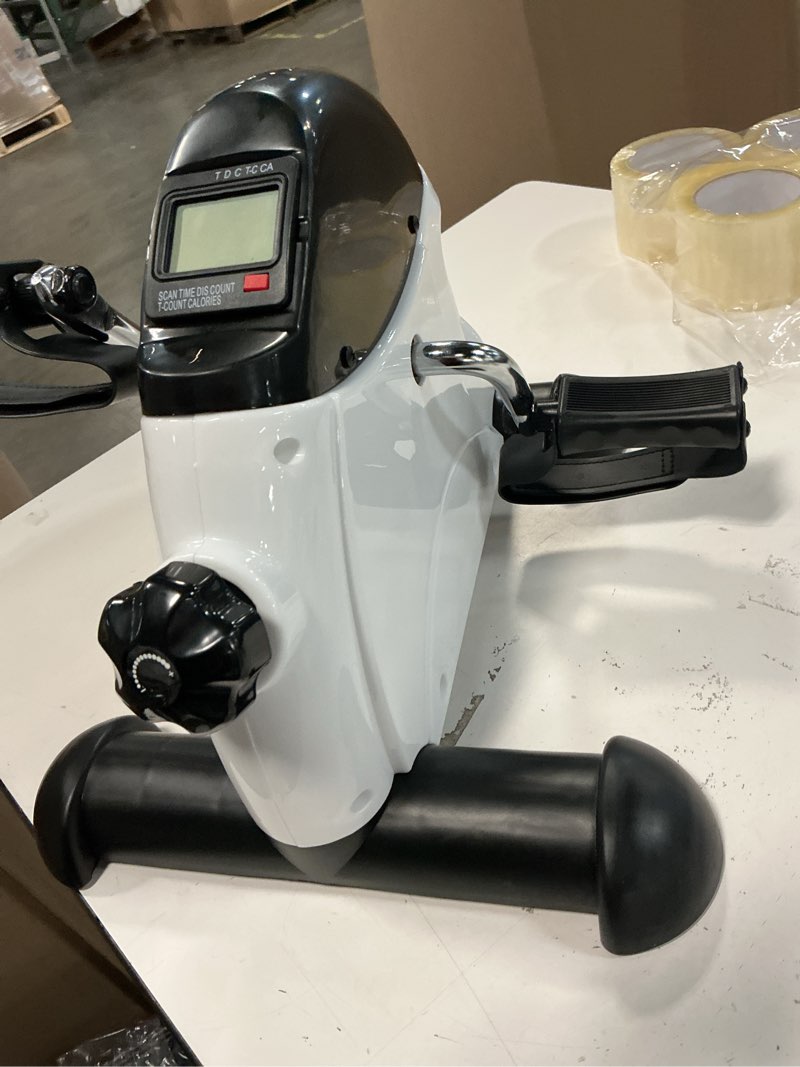 Condition photo showing As Is for Hausse Under Desk Stationary Bike Portable Arm Leg Foot Pedal Exerciser Work
