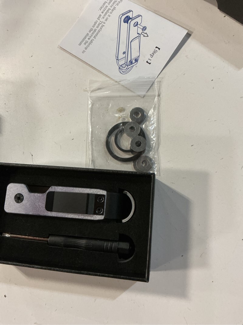 Condition photo showing Good Condition for key organizer for men - compact metal key holder | minimalist innovative keyholder | smart keychain secures 1-5 keys stone