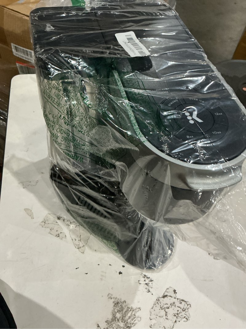 Condition photo showing As Is for keurig k-supreme single serve k-cup pod coffee maker, multistream technology, 4 brew sizes, 66oz dual-position removable reservoir, black black coffee maker