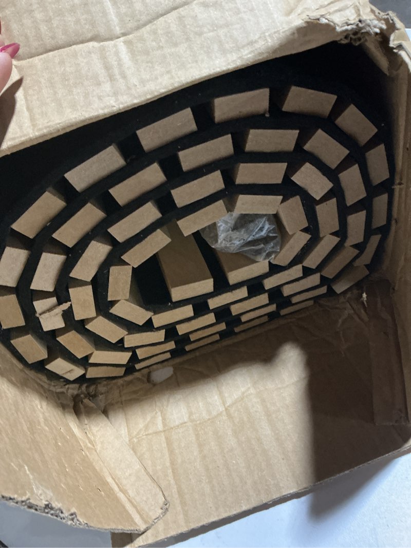 Condition photo showing Good Condition for 94.5 x 23.6 in Acoustic Wood Wall Panels,3D Flexible Soundproof Wall Panels,Wood Slat Wall Panel for Interior Wall Decor (Oak)