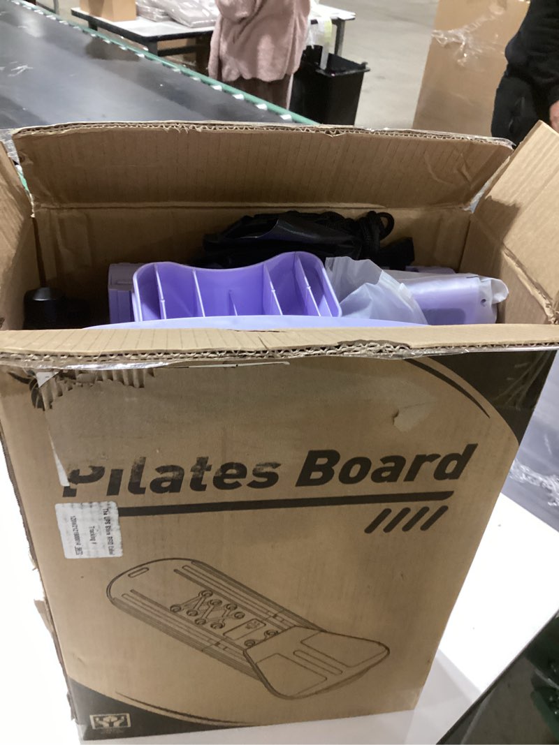 Condition photo showing Good Condition for Pilates Board, Pilates Reformer Set, 7 in 1 Multifunctional Pilates Reformer Machine with Timer, Portable Foldable Pilates Board for Home Workout, Pilates Kit with Storage Bag?One Piece per Item Purple