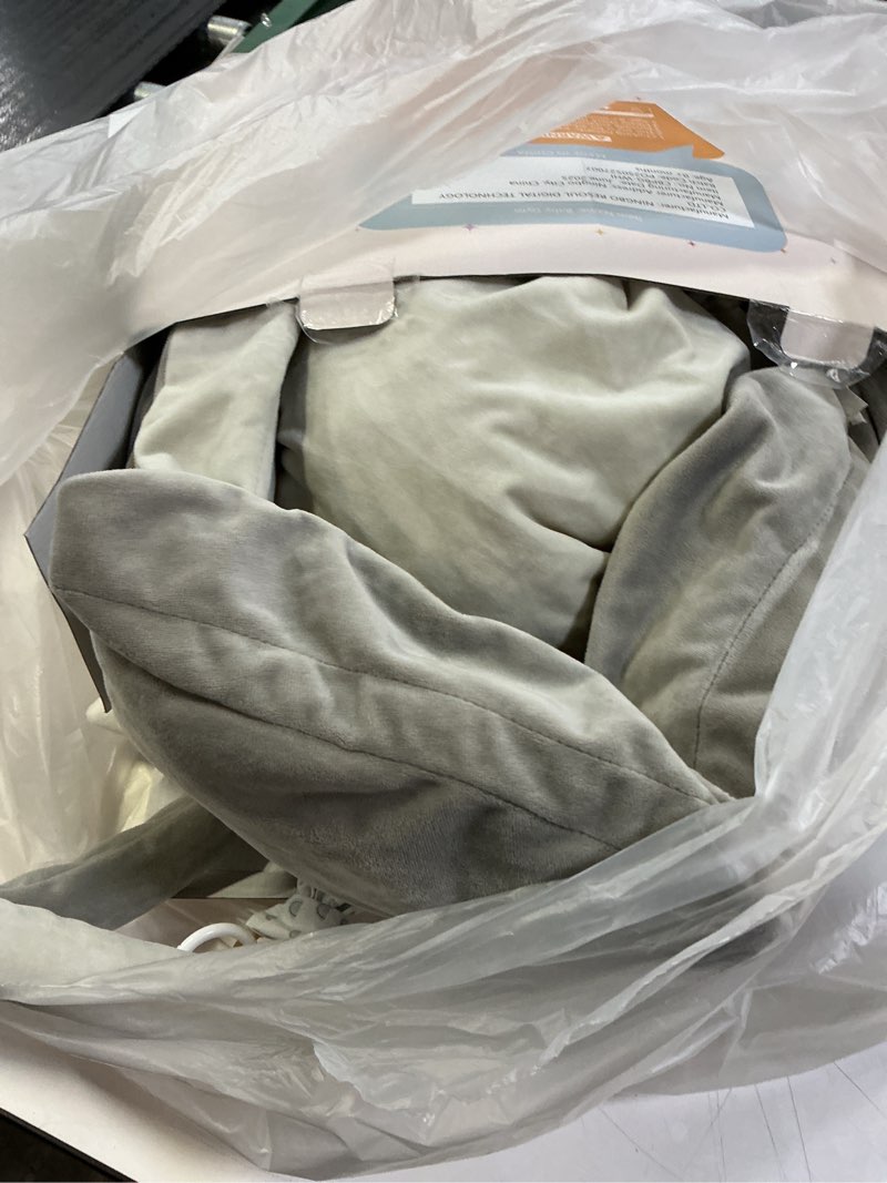 Condition photo showing As Is for 5-in-1 Thick & Plush Baby Play Gym, Baby Play Mats for Floor, Tummy Time Mat with 6 Toys, Cat Bed, Dog Bed, Convertible Stage-Based Developmental from Baby to Toddler, Ball Pit, Pet Cushion, White