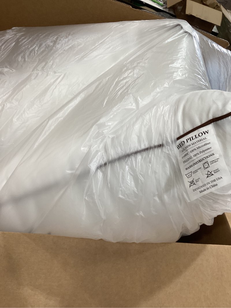 Condition photo showing As Is for bed pillow set of 2 for sleeping