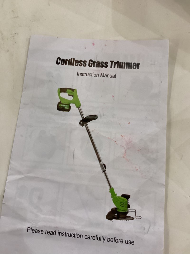cordless grass trimmer