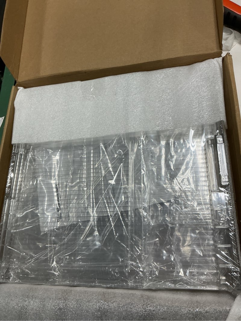 Condition photo showing New/Like New for File Organizer Box with Lid,Hanging Filing Folder Organizer for Document Storage with Plastic Slide, Letter-size File Holder Filing Box for Office/Home/Decor/?1Pack?