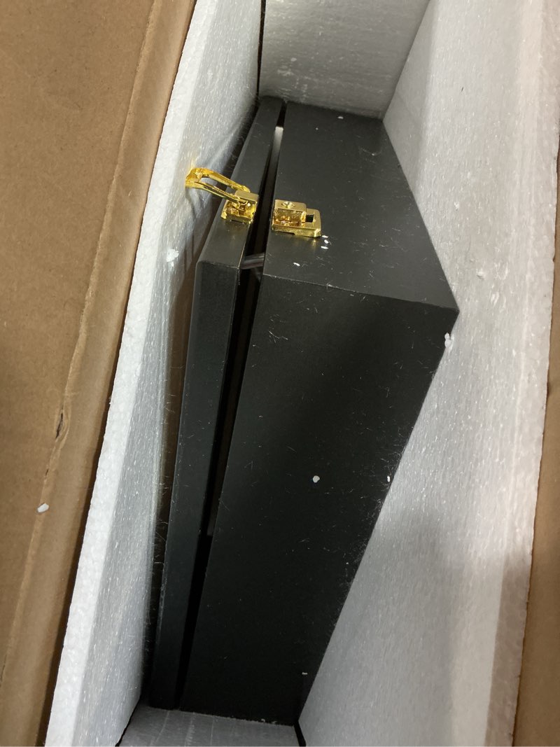 Condition photo showing As Is for HOROW 21 Baseball Display Case Clear Anti Fade Lockable Wall Cabinet with 98% UV Protection Acrylic Door Baseball Holders Shadow Box Rack for Collection Autographed Baseball-Black 21ball-black