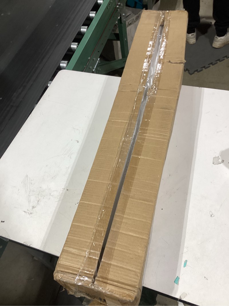 Condition photo showing As Is for Adjustable Curved Shower Rod, 42-72 inches Extra Wide Shower Curtain Rod, Rust proof, Premium Stainl