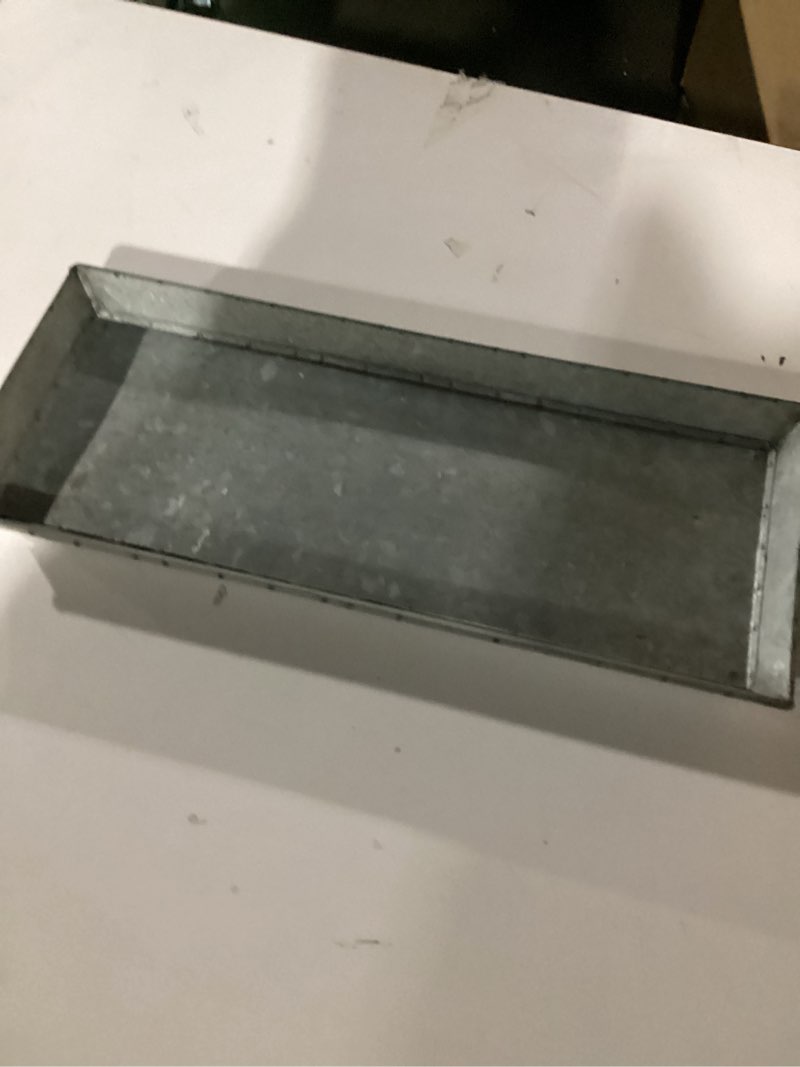 Condition photo showing Good Condition for Silver Hammered Trays - Silver Serving Tray and Platters - Appetizer Tray - Chrome Platters (2 Pack Rectangle)