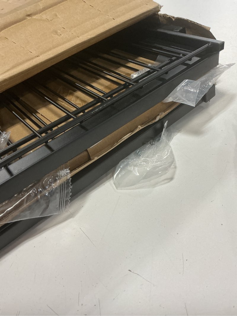 Condition photo showing Good Condition for 4 tier shoe rack black metal with natural wood - brightroom™