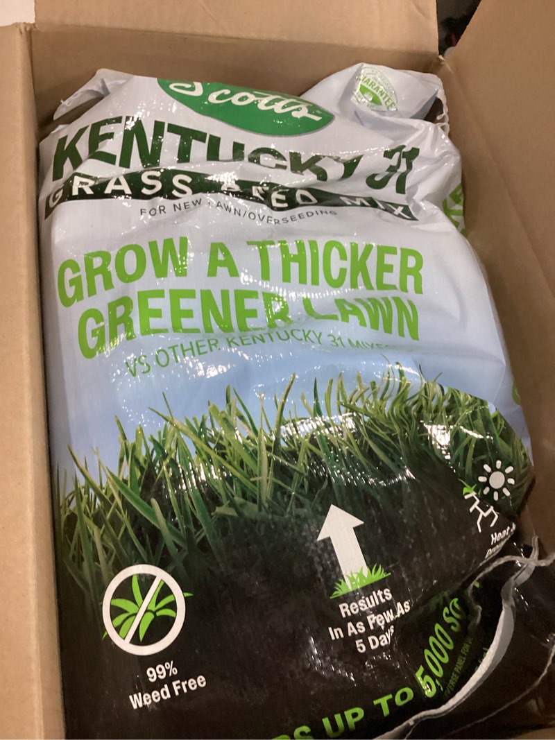 Condition photo showing New/Like New for kentucky 31 grass seed mix 20 lbs. for new lawns or overseeding