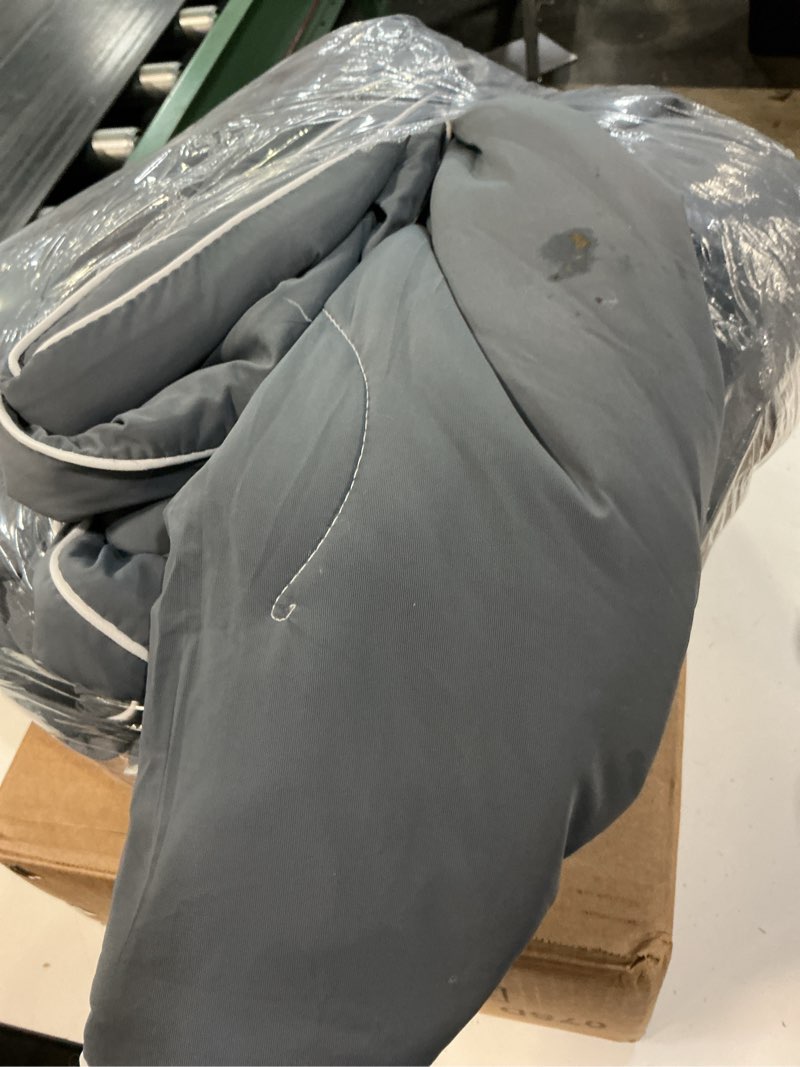 Condition photo showing As Is for cooling comforter twin size, double sided cooling blankets for hot sleepers, soft breathable lightweight summer cooling comforter for night sweats absorbs body hea