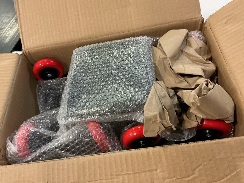 Condition photo showing As Is for Snowmobile Dolly Heavy Duty with 3 Inch Caster Wheels,Sled Dollies Set of 3 Holding Up to 1660 LBS,V