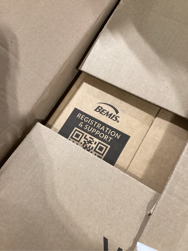 Condition photo showing New/Like New for Mayfair Cassel Slow Close Toilet Seat, Easy Clean, Non Slip Premium Wood Seat, Easy Install, Made in USA, Round, White Round 1 - Toilet Seat