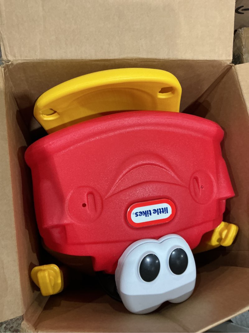Condition photo showing As Is for removable floorboard footrest for little tikes cozy coupe - protect toddler feet while pushing - ride-on car accessory fits classic, fairy & dino (floorboard only)