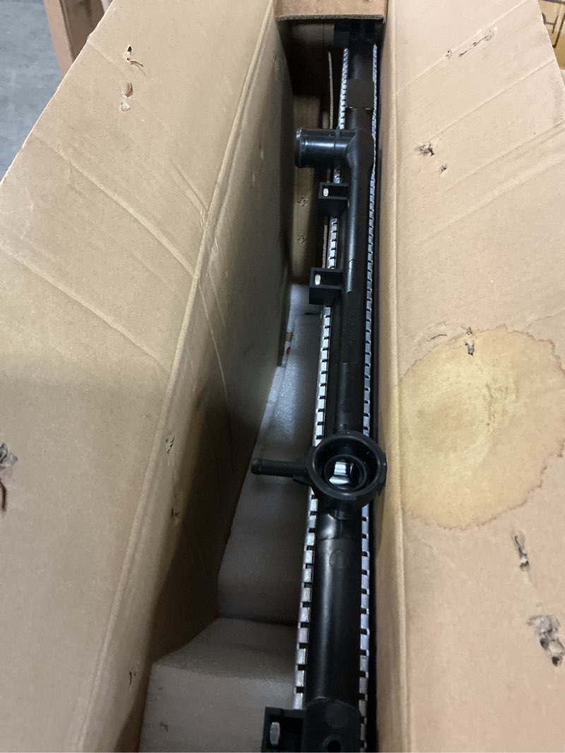 Condition photo showing As Is for torchbeam car aluminum core radiators compatible with 1997-2001 camry 2.2l, 1999-2001 solara 2.2l transmission oil cooler included cu1909
