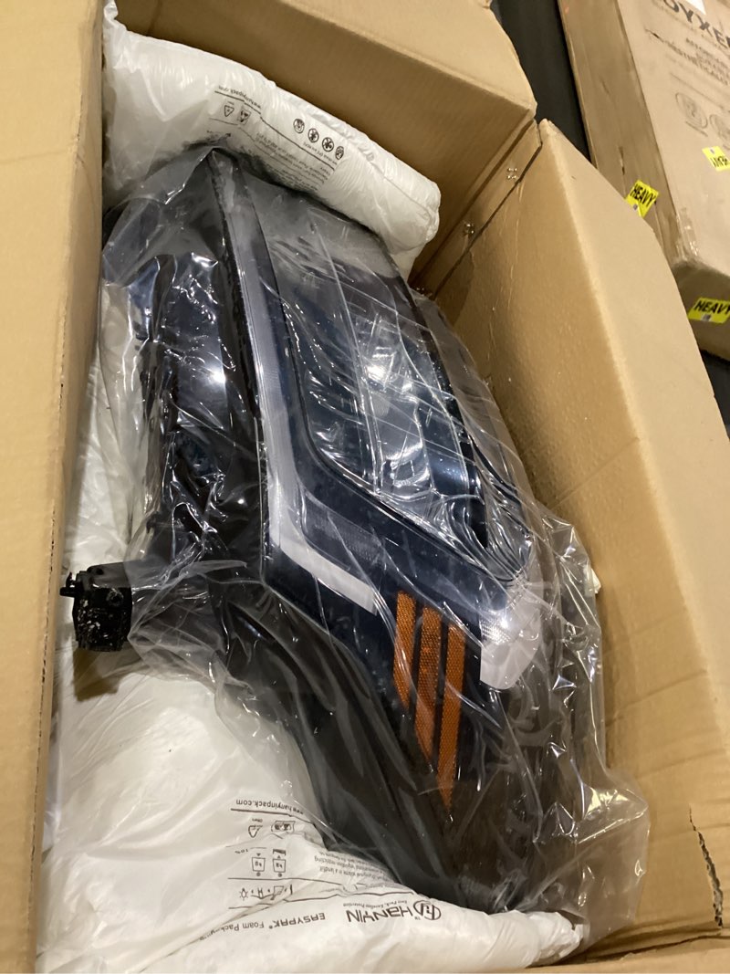 Condition photo showing New/Like New for lh full led drl headlight assembly fit for 2022-2025 ford expedition limited/king ranch/platinum headlamp black trim left driver side with module nl1z-13008-d fo2502428