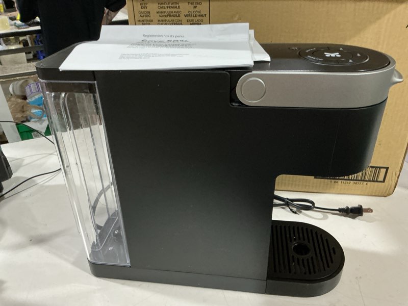 Condition photo showing Good Condition for keurig k-slim single serve k-cup pod coffee maker, multistream technology, 3 brew sizes, slim and sleek design, 46oz removable reservoir, black | multistream technology, 3 brew sizes, sleek design, removable reservoir