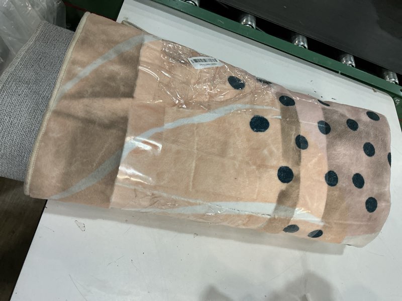 Condition photo showing As Is for (Defective)Lahome Pink Rug for Living Room - 5x7 Area Rug Washable Non-Slip Boho Rugs for Bedroom Throw Cute Soft Kids Nursery Rug, Abstract Botanical Print Carpet for Classroom Dorm Entryway Office Dining Room 5' x 7' Pink