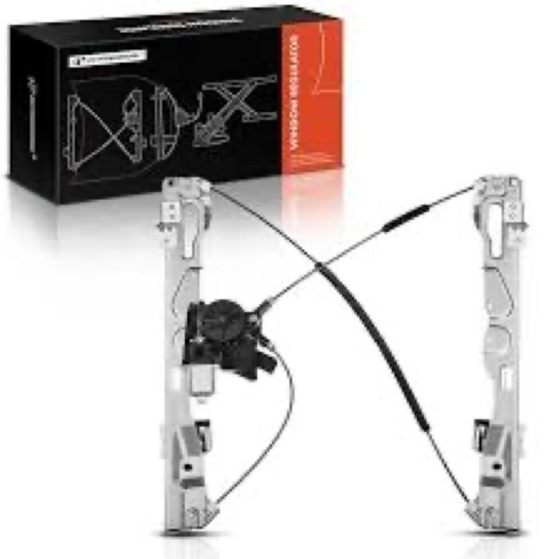 Front Right Passenger Side Power Window Regulator W/7-Pin Motor and Anti-Pinch Function for Ford F-1