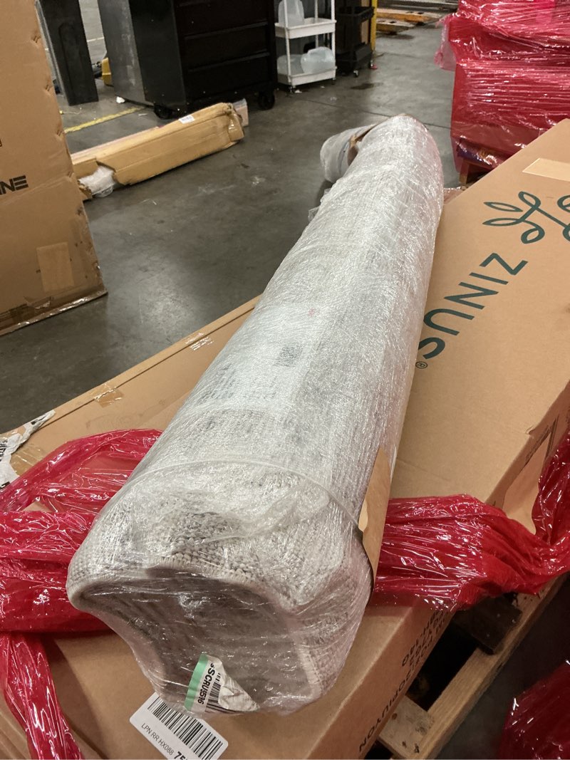 Condition photo showing As Is for nuLOOM Moroccan Blythe Area Rug, 10' x 14', Grey/Off-white