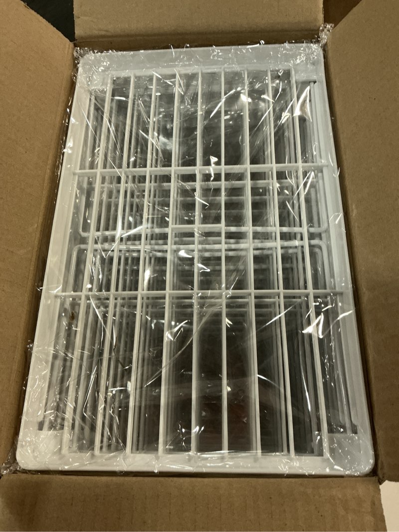 Condition photo showing New/Like New for Homaisson 6 PCS Cabinet Storage Shelf Rack, Foldable Cabinet Organizer Shelf, White Stackable Plastic Kitchen Storage shelves Foldable Rack for Kitchen, Fridge, Bathroom