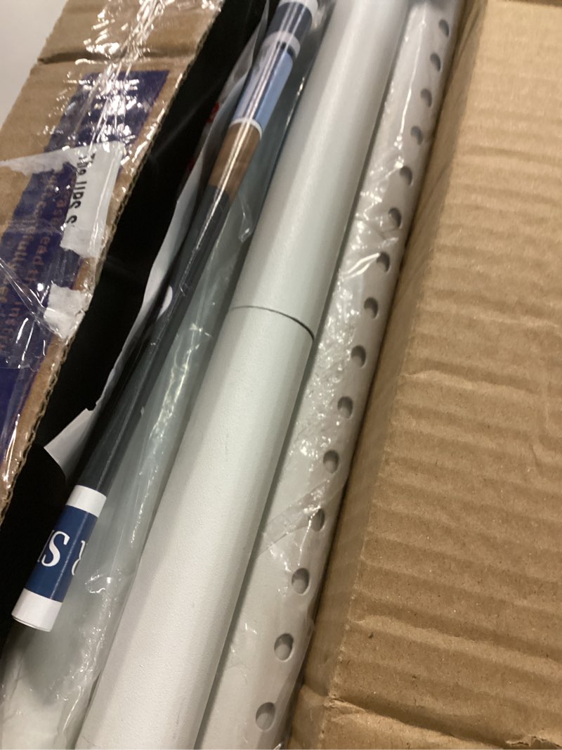 Condition photo showing Good Condition for bebecome sliding door security bar, 17–50 inch adjustable patio door security bar with rubber tips, heavy duty no drill door stop for apartment, bedroom & travel, white 2 pack