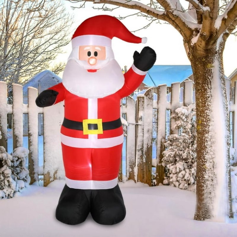 Zimtown Inflatable Santa Claus Christmas Decoration,Blow-up Santa Decor for Yard,Lawn,Garden