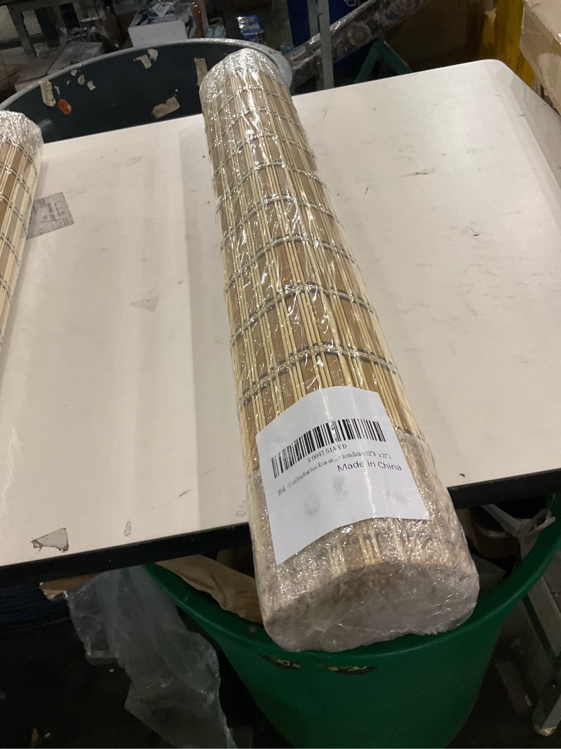 Bu - Cordess Bamboo blind Installation: 32"8 x 72'L 