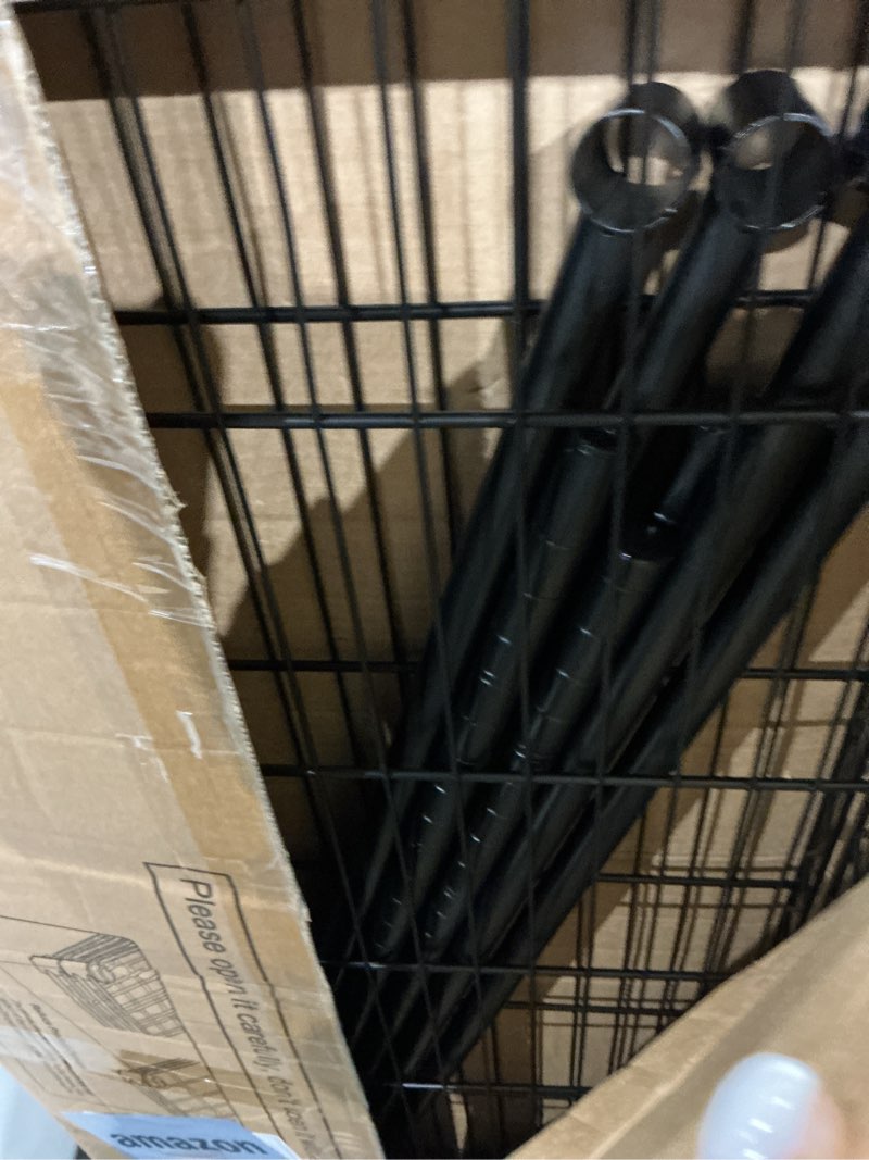 Condition photo showing Good Condition for ulifhome p4 plus rolling clothes rack heavy duty, clothing racks for hanging clothes, free standing garment racks with wheels, portable closet rack 45''w × 20.5''d × 80.5''h, max load 570 lbs, black