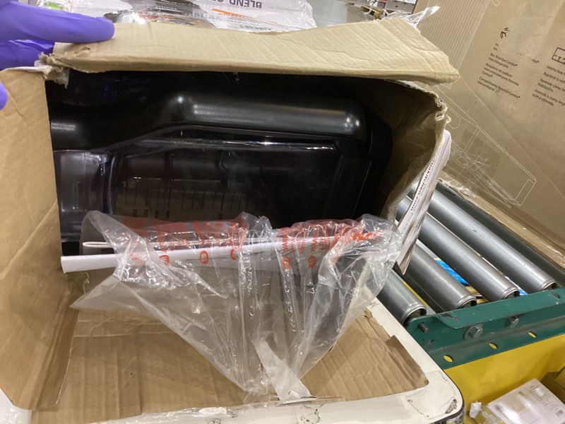 Condition photo showing As Is for Ninja Professional Blender 1000W, Total Crushing Technology- Smoothies, Ice Crushing & Frozen Fruit, Full-Size Countertop Blender, 72-oz. Pitcher, Black & Grey, BL610 Generation 2 (1000 Watts)