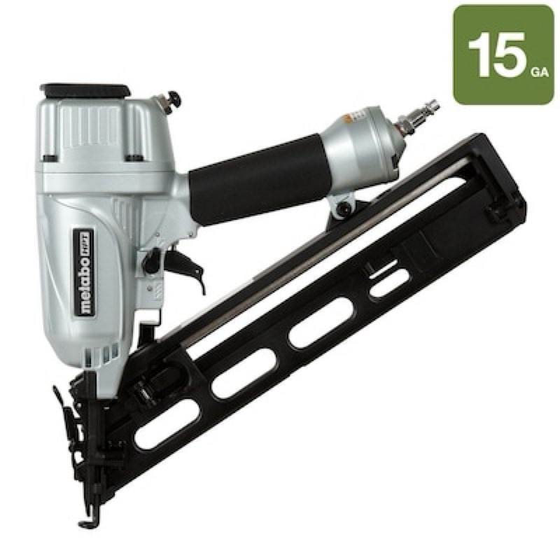 metabo hpt 2-1/2-in 15 -gauge pneumatic angled finish nailer