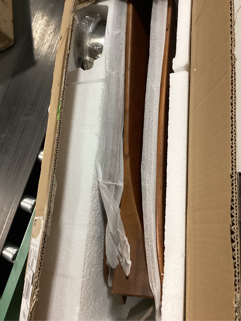 Condition photo showing item condition for ABZ Ceiling Fan without Light - 84 inch Solid Wood Blades Ceiling Fan no Light with Remote Control for Outdoor Indoor Patio Bedroom Living Room Farmhouse, Silver & Walnut Silver & Walnut 84 INCH